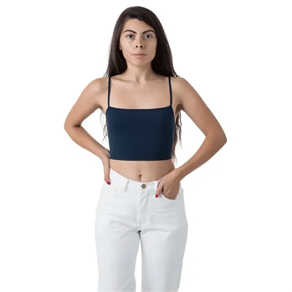 Cotton Spandex Spaghetti Crop Top - Cotton Spandex Spaghetti Crop Top - Image 4 of 4
