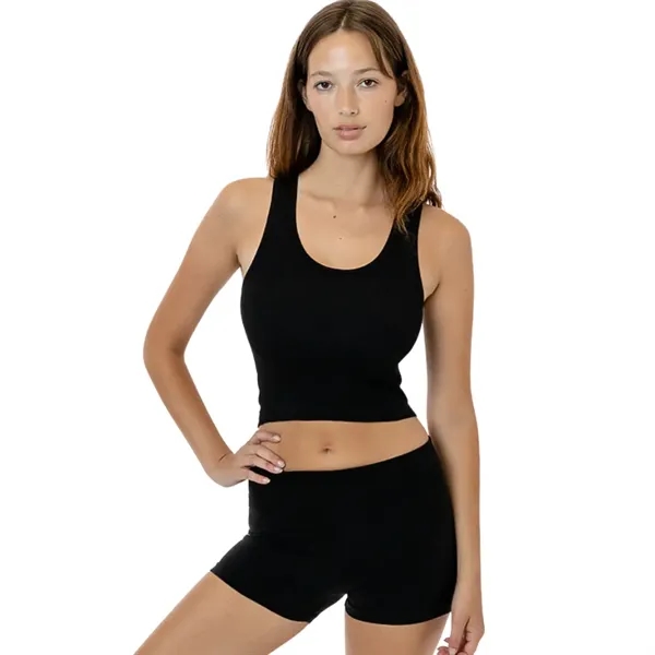 Cotton Spandex 2x1 Rib Crop - Cotton Spandex 2x1 Rib Crop - Image 2 of 3