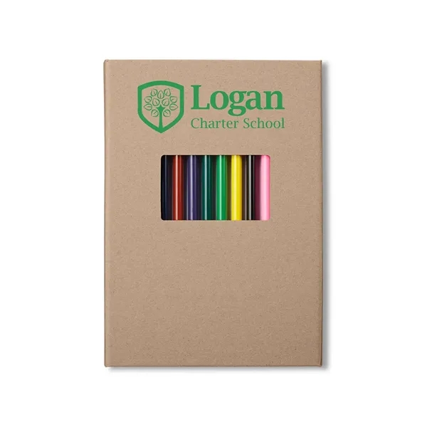 Colored Pencil And Notepad Set 5.75" X 8.25" - Colored Pencil And Notepad Set 5.75" X 8.25" - Image 0 of 3