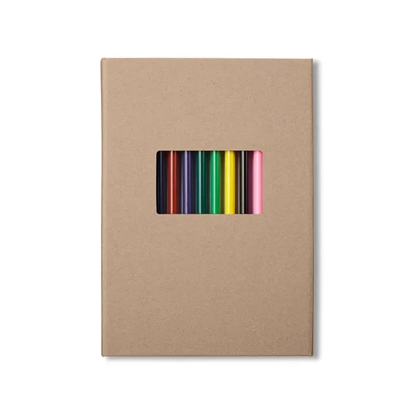 Colored Pencil And Notepad Set 5.75" X 8.25" - Colored Pencil And Notepad Set 5.75" X 8.25" - Image 3 of 3