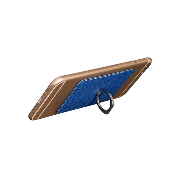 Leeman RFID Phone Pocket With Metal Ring Phone Stand - Leeman RFID Phone Pocket With Metal Ring Phone Stand - Image 4 of 11