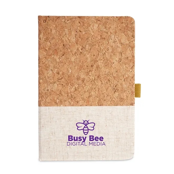 Cork And Heathered Fabric Hardcover Journal 5.... - Cork And Heathered Fabric Hardcover Journal 5.... - Image 0 of 2