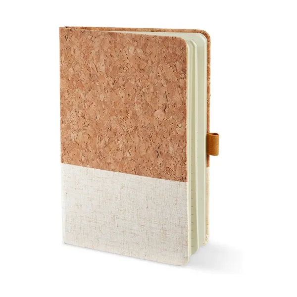 Cork And Heathered Fabric Hardcover Journal 5.... - Cork And Heathered Fabric Hardcover Journal 5.... - Image 2 of 2