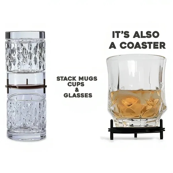 Expandable Stackable Drinkware Stacker Mug Organizer - Expandable Stackable Drinkware Stacker Mug Organizer - Image 3 of 3