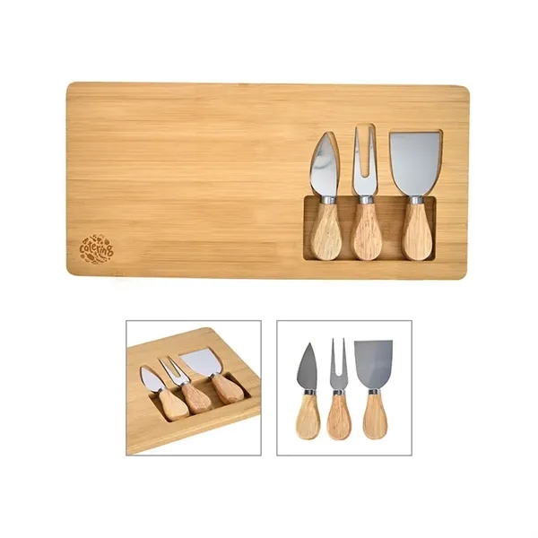Morrissey 4-Piece Bamboo Cheese Set - Morrissey 4-Piece Bamboo Cheese Set - Image 0 of 5