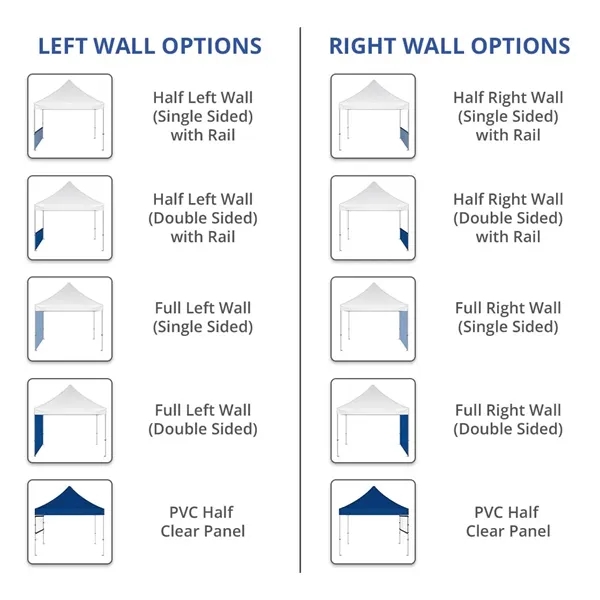 10 Ft Aluminum Canopy Tent (Topper+ Backwall and Side walls) - 10 Ft Aluminum Canopy Tent (Topper+ Backwall and Side walls) - Image 9 of 11