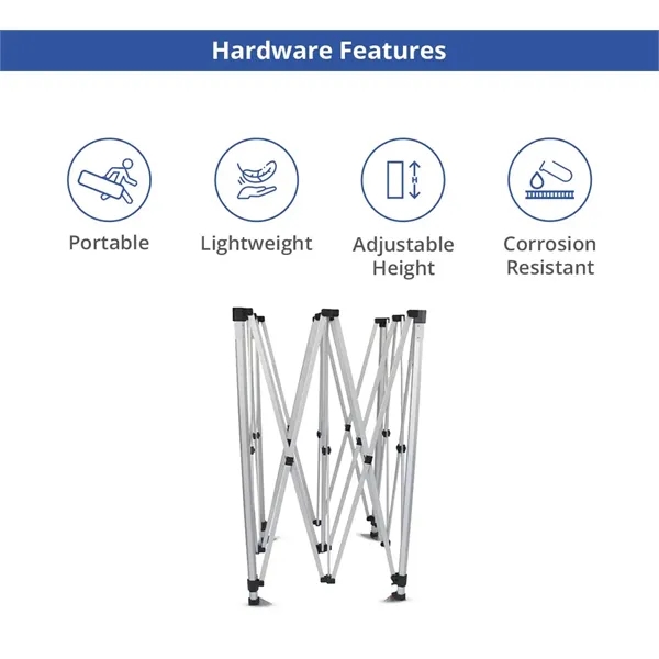 10 ft Aluminum Canopy Tent topper + hardware - 10 ft Aluminum Canopy Tent topper + hardware - Image 4 of 12