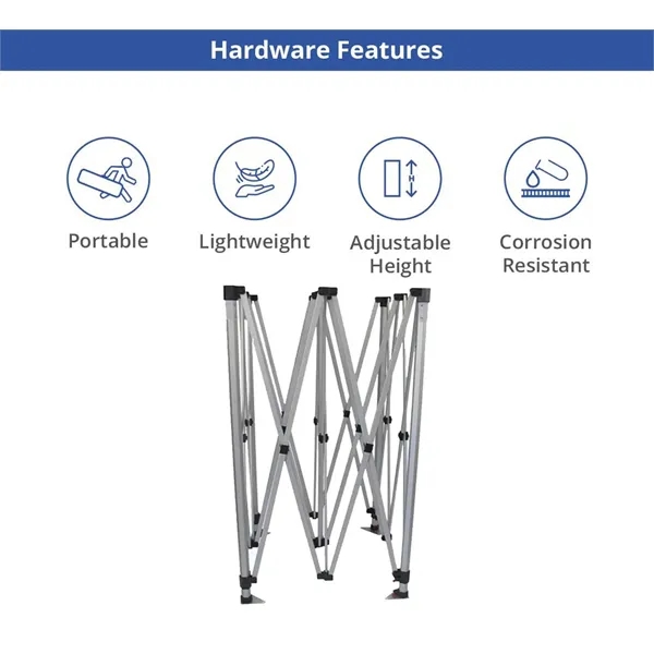 10Ft Steel Custom Canopy Tent (Topper+Hardware and Backwall) - 10Ft Steel Custom Canopy Tent (Topper+Hardware and Backwall) - Image 2 of 9