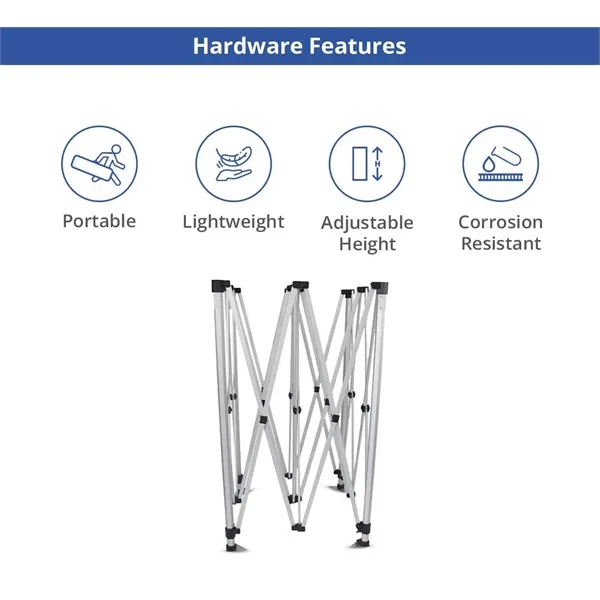 15 Ft Aluminum Canopy Tent with Full Back Wall, Double-Sided - 15 Ft Aluminum Canopy Tent with Full Back Wall, Double-Sided - Image 2 of 8