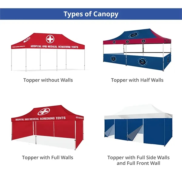 20 Ft Aluminum Canopy Tent Package With Topper and Frame - 20 Ft Aluminum Canopy Tent Package With Topper and Frame - Image 4 of 9