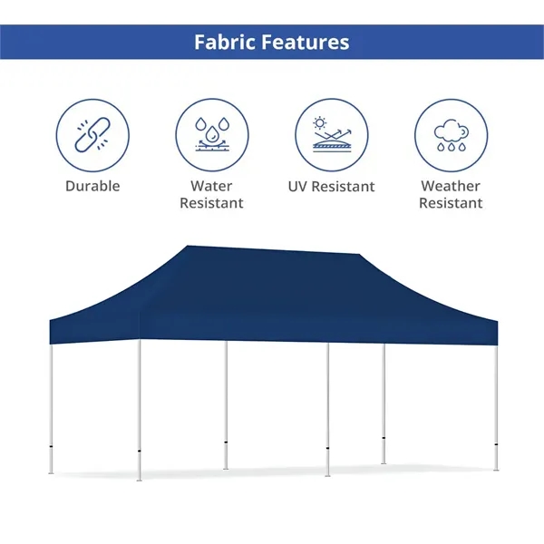 20Ft Aluminum Canopy Tent-topper, back wall, side Half walls - 20Ft Aluminum Canopy Tent-topper, back wall, side Half walls - Image 1 of 8