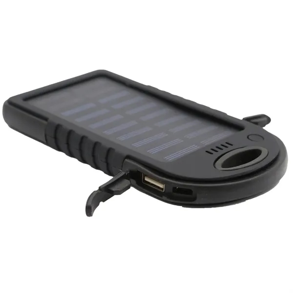 4000mAh Hamilton Portable Solar Power Bank - 4000mAh Hamilton Portable Solar Power Bank - Image 2 of 4