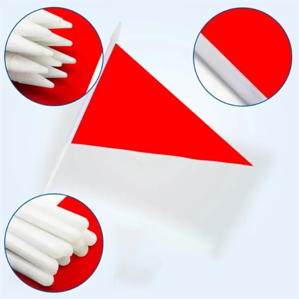 Customizable Hand Waving Promotional Flags - Customizable Hand Waving Promotional Flags - Image 3 of 5
