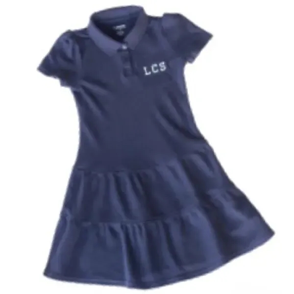K-2nd Youth Polo Dress: Navy (Girls K-5) - K-2nd Youth Polo Dress: Navy (Girls K-5) - Image 0 of 0