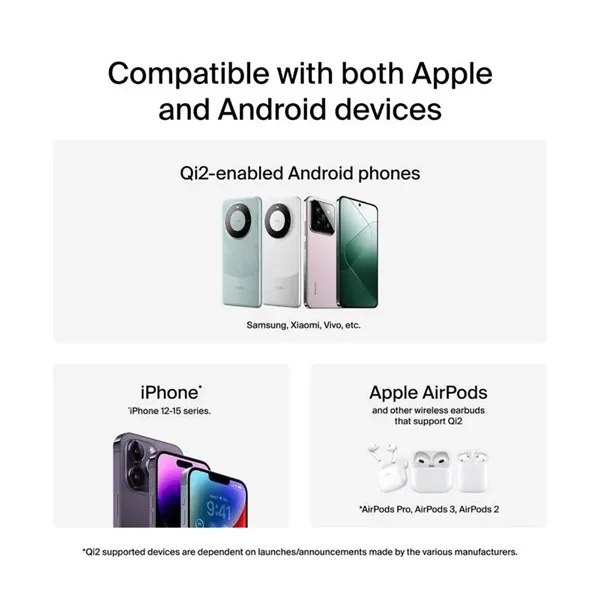 Belkin BoostCharge 2-in-1 Magnetic Foldable Wireless Charger - Belkin BoostCharge 2-in-1 Magnetic Foldable Wireless Charger - Image 6 of 10