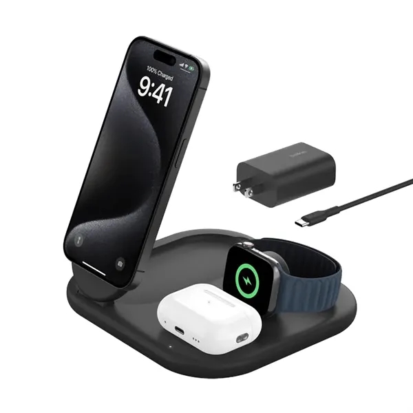 Belkin 3 in 1 Magnetic Wireless Charger - Belkin 3 in 1 Magnetic Wireless Charger - Image 0 of 9