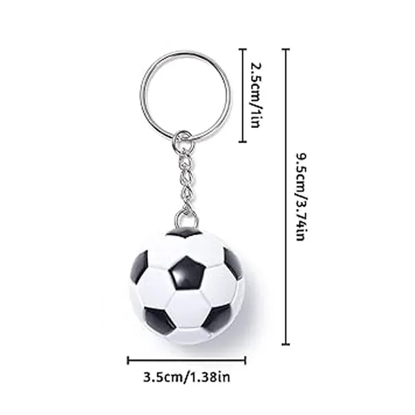 Soccer Ball Shaped Keychain - Soccer Ball Shaped Keychain - Image 1 of 6