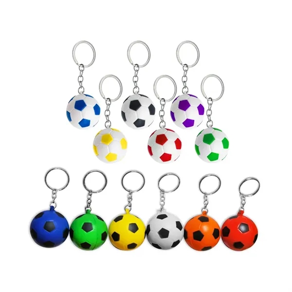 Soccer Ball Shaped Keychain - Soccer Ball Shaped Keychain - Image 2 of 6