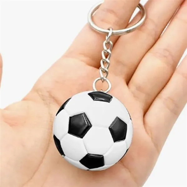 Soccer Ball Shaped Keychain - Soccer Ball Shaped Keychain - Image 5 of 6