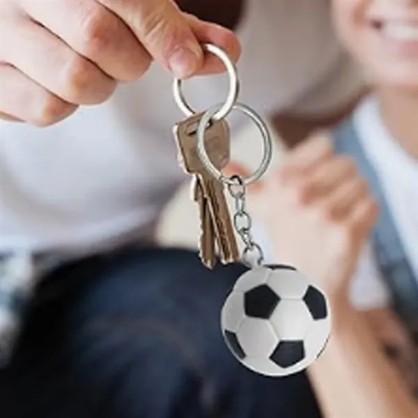 Soccer Ball Shaped Keychain - Soccer Ball Shaped Keychain - Image 6 of 6