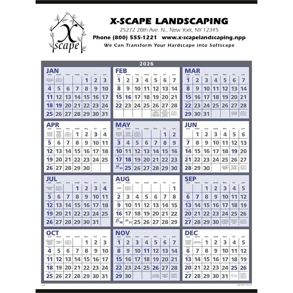 Triumph® Calendars Span-A-Year Calendar - Triumph® Calendars Span-A-Year Calendar - Image 2 of 5