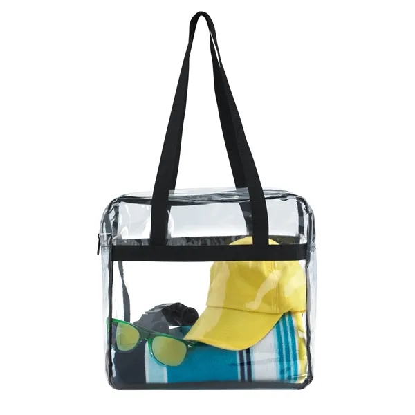 Good Value™ Clear Zippered Tote - Good Value™ Clear Zippered Tote - Image 3 of 4
