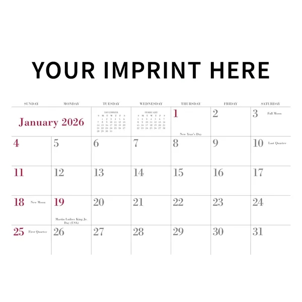 Triumph® Calendars Small Quantity Custom - Spiral Calendar - Triumph® Calendars Small Quantity Custom - Spiral Calendar - Image 19 of 24