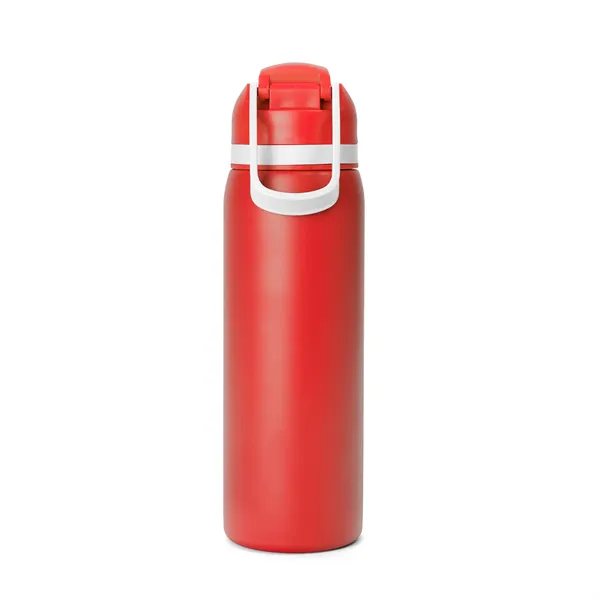 Two-Toned 27oz. Stainless Steel Pop Straw Bottle - Two-Toned 27oz. Stainless Steel Pop Straw Bottle - Image 19 of 49