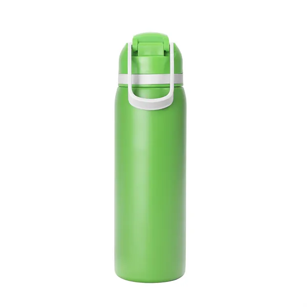 Two-Toned 27oz. Stainless Steel Pop Straw Bottle - Two-Toned 27oz. Stainless Steel Pop Straw Bottle - Image 22 of 49