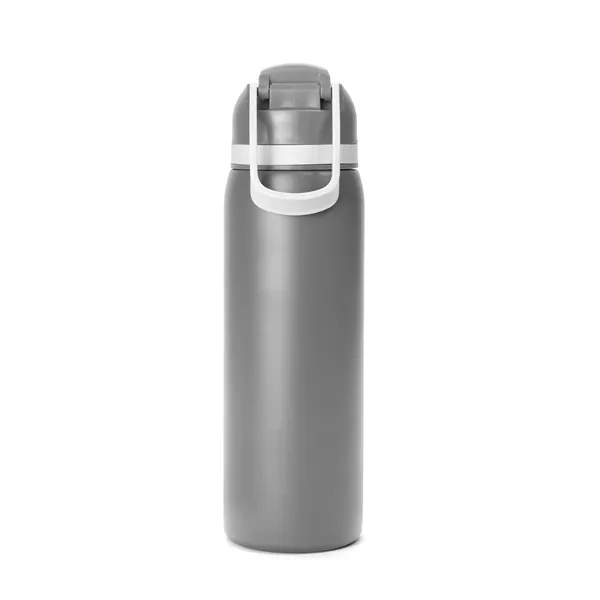 Two-Toned 27oz. Stainless Steel Pop Straw Bottle - Two-Toned 27oz. Stainless Steel Pop Straw Bottle - Image 31 of 49