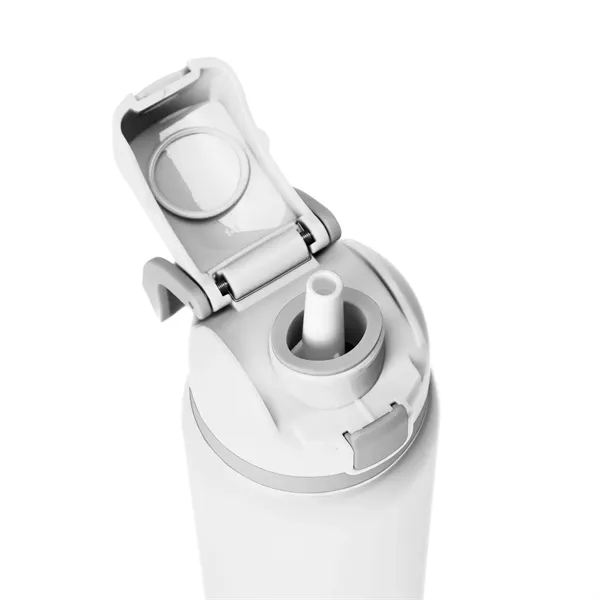 Two-Toned 27oz. Stainless Steel Pop Straw Bottle - Two-Toned 27oz. Stainless Steel Pop Straw Bottle - Image 47 of 49