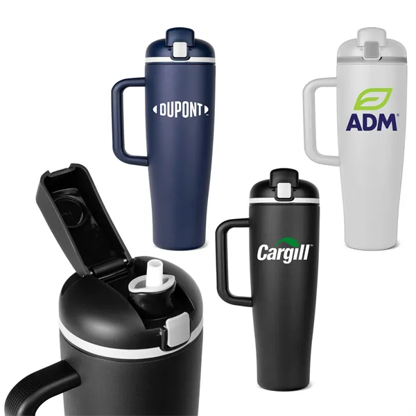 MaxHydrate 40oz. Pop Straw Bottle - MaxHydrate 40oz. Pop Straw Bottle - Image 0 of 12