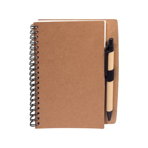 Stone Paper Spiral Notebook & Pen 5.5" X 7" - Stone Paper Spiral Notebook & Pen 5.5" X 7" - Image 2 of 2