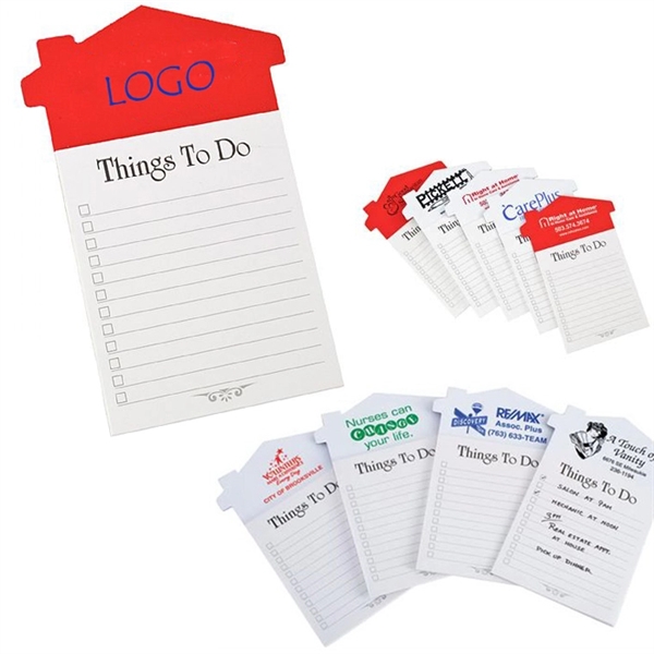 Custom House Shaped Magnet with Notepad - Custom House Shaped Magnet with Notepad - Image 0 of 2