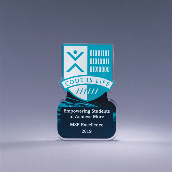 1/4" Thick Custom Cut Acrylic Award - 1/4" Thick Custom Cut Acrylic Award - Image 0 of 3