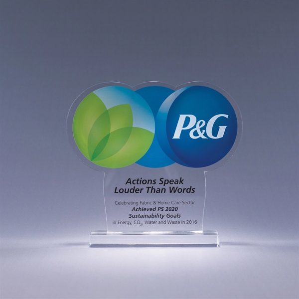 1/4" Thick Custom Cut Acrylic Award - 1/4" Thick Custom Cut Acrylic Award - Image 1 of 3
