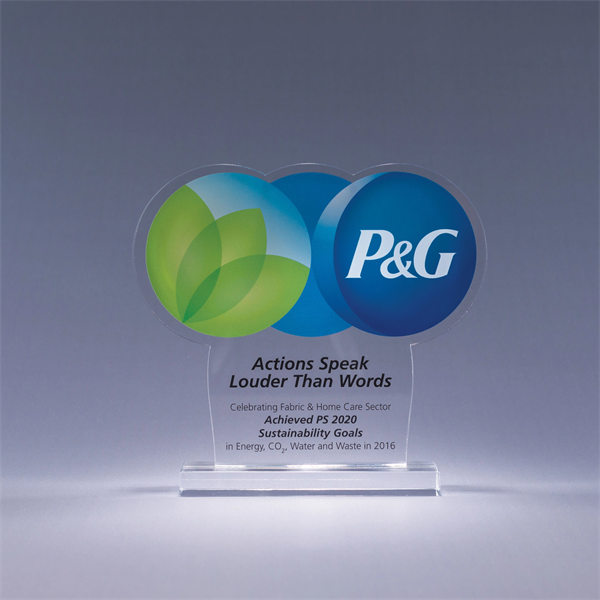 3/8" Thick Custom Cut Acrylic Award - 3/8" Thick Custom Cut Acrylic Award - Image 0 of 2