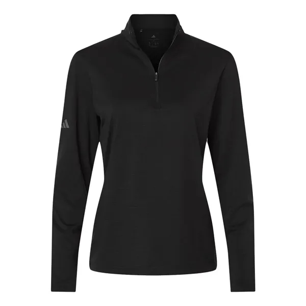 Adidas Women's Textured Stripe Quarter-Zip Pullover - Adidas Women's Textured Stripe Quarter-Zip Pullover - Image 1 of 6
