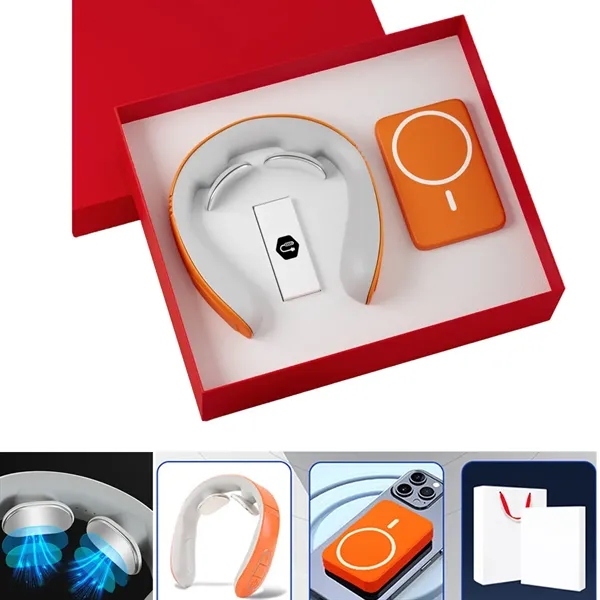 Promotional Gift Neck Massager Power Bank Set Custom Logo - Promotional Gift Neck Massager Power Bank Set Custom Logo - Image 0 of 6