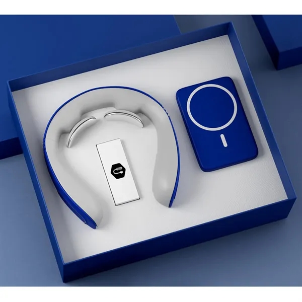 Promotional Gift Neck Massager Power Bank Set Custom Logo - Promotional Gift Neck Massager Power Bank Set Custom Logo - Image 3 of 6