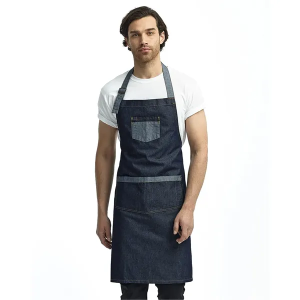 Artisan Collection by Reprime Domain Contrast Denim Bib A... - Artisan Collection by Reprime Domain Contrast Denim Bib A... - Image 0 of 2