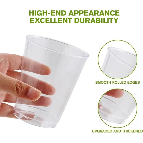 10 OZ Disposable Clear hard Plastic Cups Tumblers - 10 OZ Disposable Clear hard Plastic Cups Tumblers - Image 2 of 3