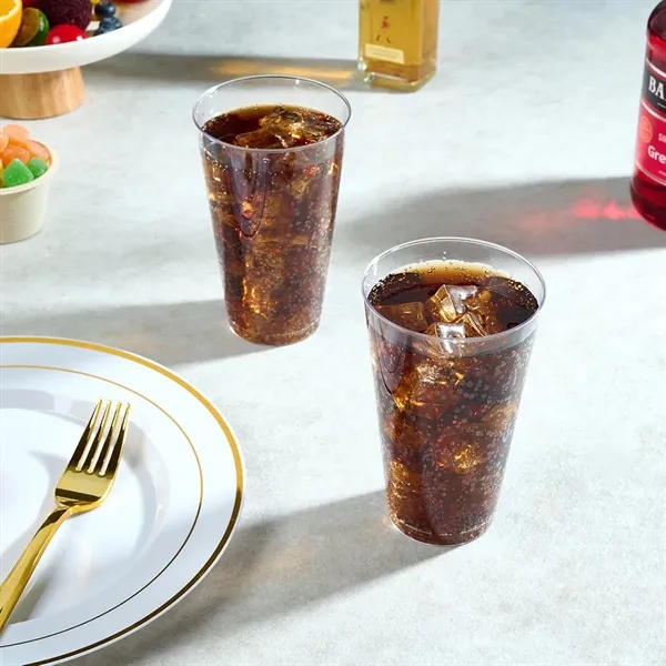 10 OZ Disposable Clear hard Plastic Cups Tumblers - 10 OZ Disposable Clear hard Plastic Cups Tumblers - Image 3 of 3