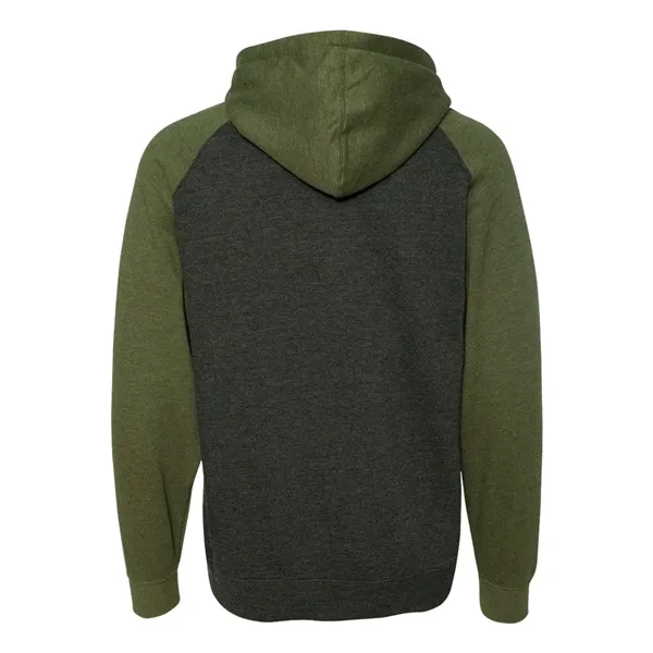 Independent Trading Co. Unisex Raglan Hooded Sweatshirt - Independent Trading Co. Unisex Raglan Hooded Sweatshirt - Image 2 of 10