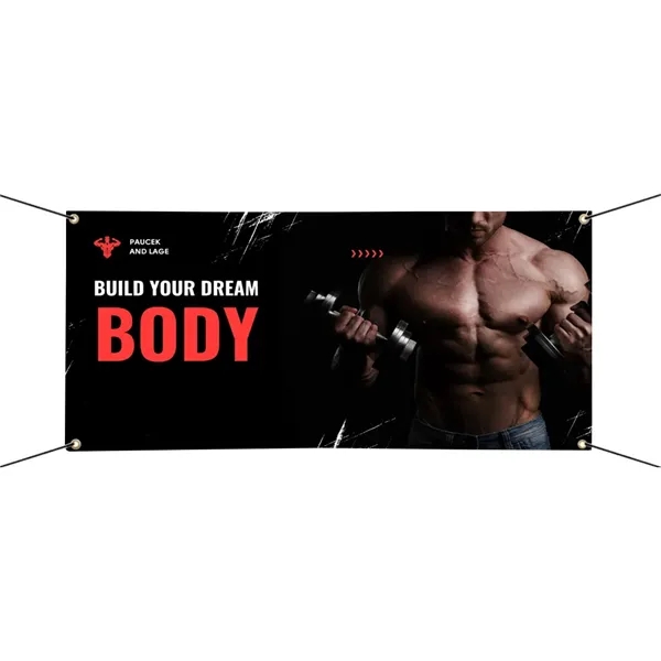 Custom Vinyl Mesh Banner Top & Bottom Pole Pocket(1Ft x 1Ft) - Custom Vinyl Mesh Banner Top & Bottom Pole Pocket(1Ft x 1Ft) - Image 1 of 4