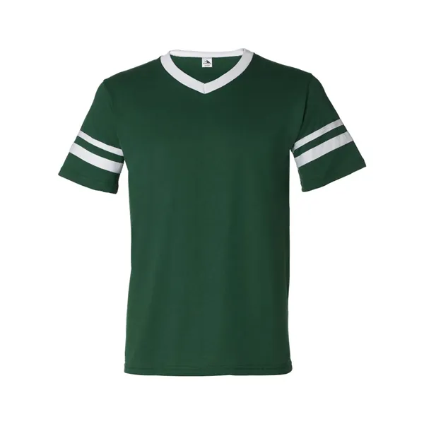 Augusta Sportswear V-Neck Jersey with Striped Sleeves - Augusta Sportswear V-Neck Jersey with Striped Sleeves - Image 7 of 72