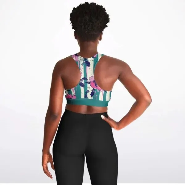 Padded Sports Bra- All Over Print - Padded Sports Bra- All Over Print - Image 2 of 2