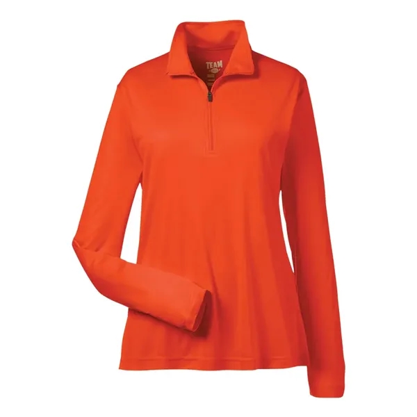 Team 365 Women's Zone Performance Quarter-Zip Pullover - Team 365 Women's Zone Performance Quarter-Zip Pullover - Image 8 of 12