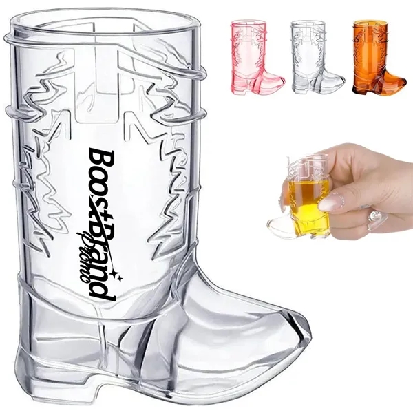 Mini Novelty Cowboy Boot Shaped Plastic Shot Glass - Mini Novelty Cowboy Boot Shaped Plastic Shot Glass - Image 0 of 7
