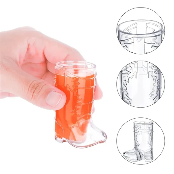 Mini Novelty Cowboy Boot Shaped Plastic Shot Glass - Mini Novelty Cowboy Boot Shaped Plastic Shot Glass - Image 3 of 7